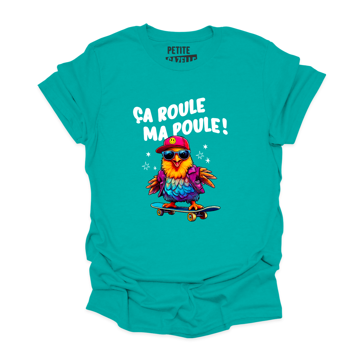 T-SHIRT COL ROND | Ça roule ma poule !