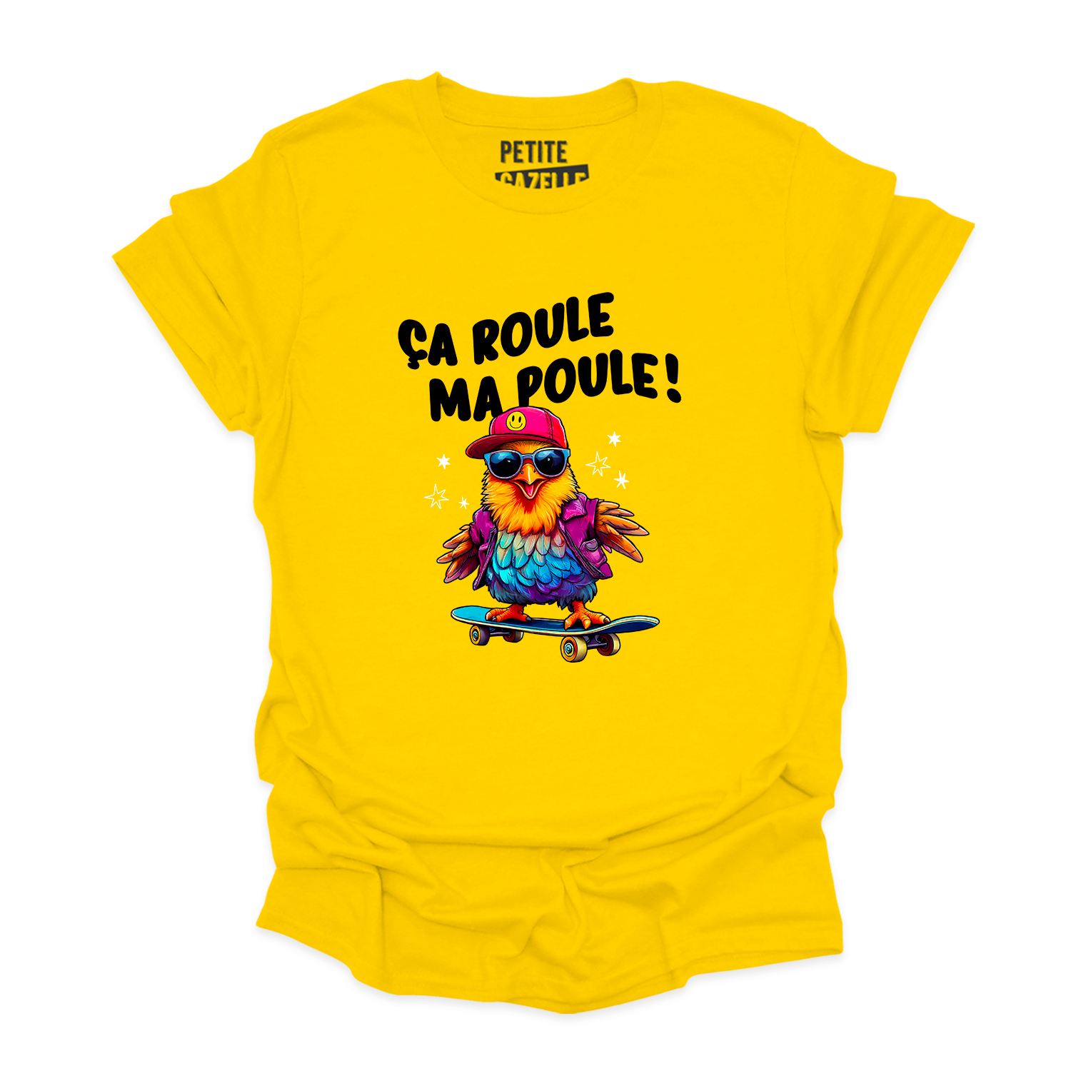 T-SHIRT COL ROND | Ça roule ma poule !