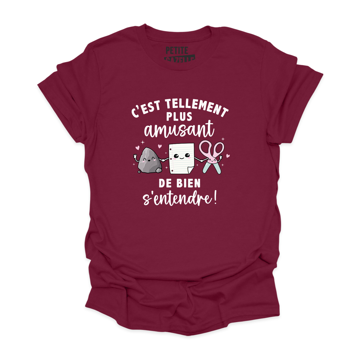 T-SHIRT COL ROND | C'est tellement plus amusant de bien s'entendre