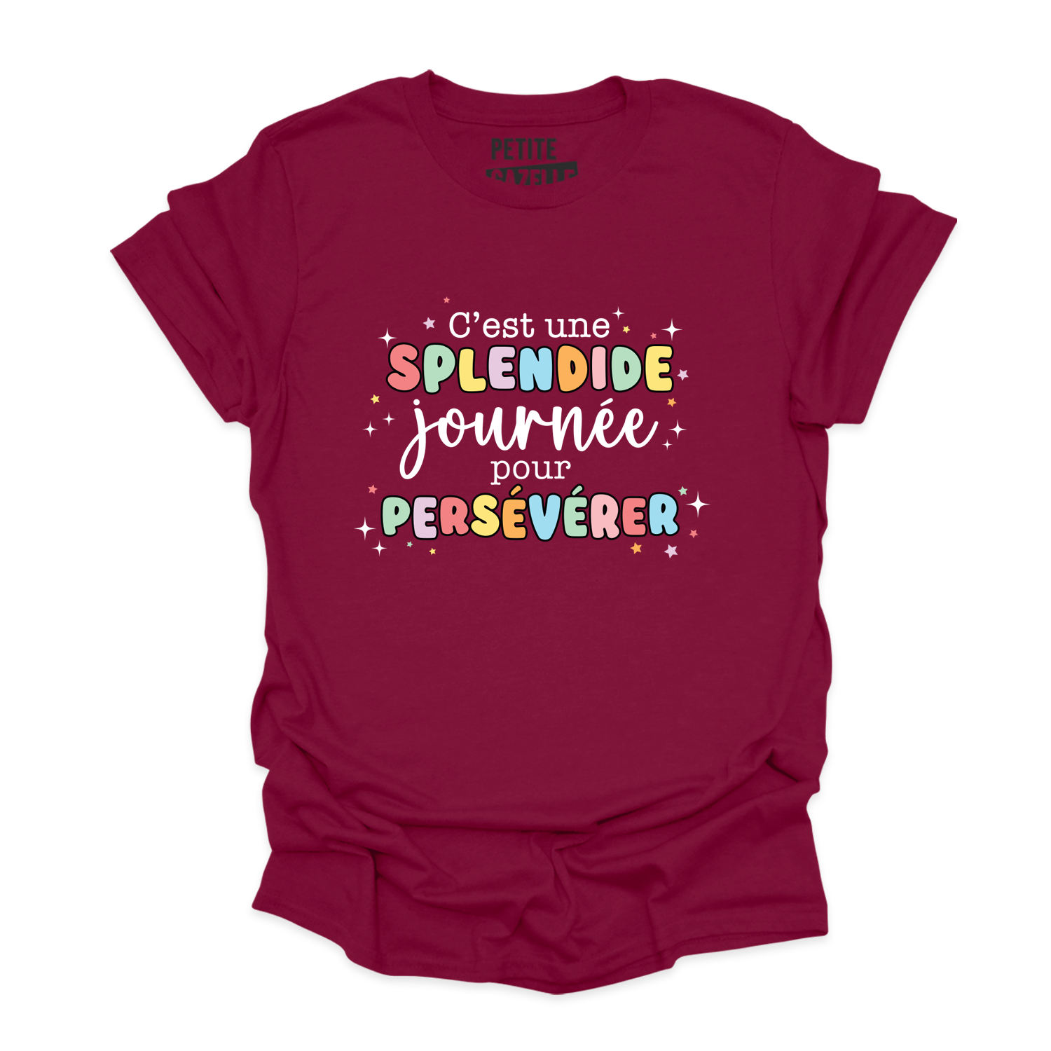 T-SHIRT COL ROND | C'est une splendide journée pour persévérer