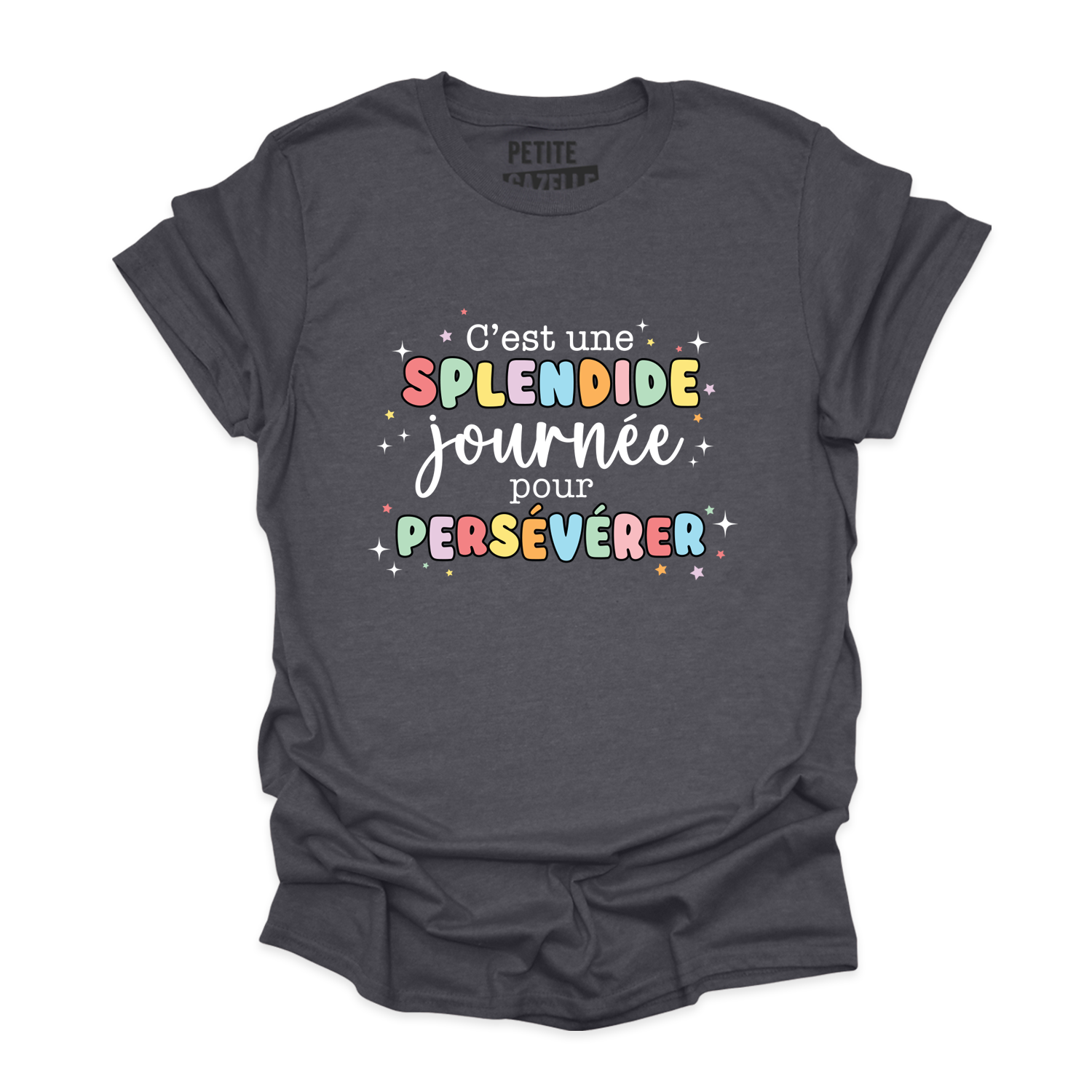 T-SHIRT COL ROND | C'est une splendide journée pour persévérer