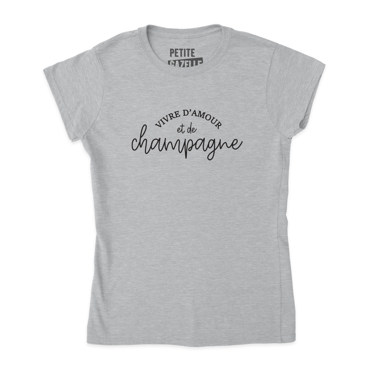 TSHIRT AJUSTÉ | Vivre d'amour et de champagne