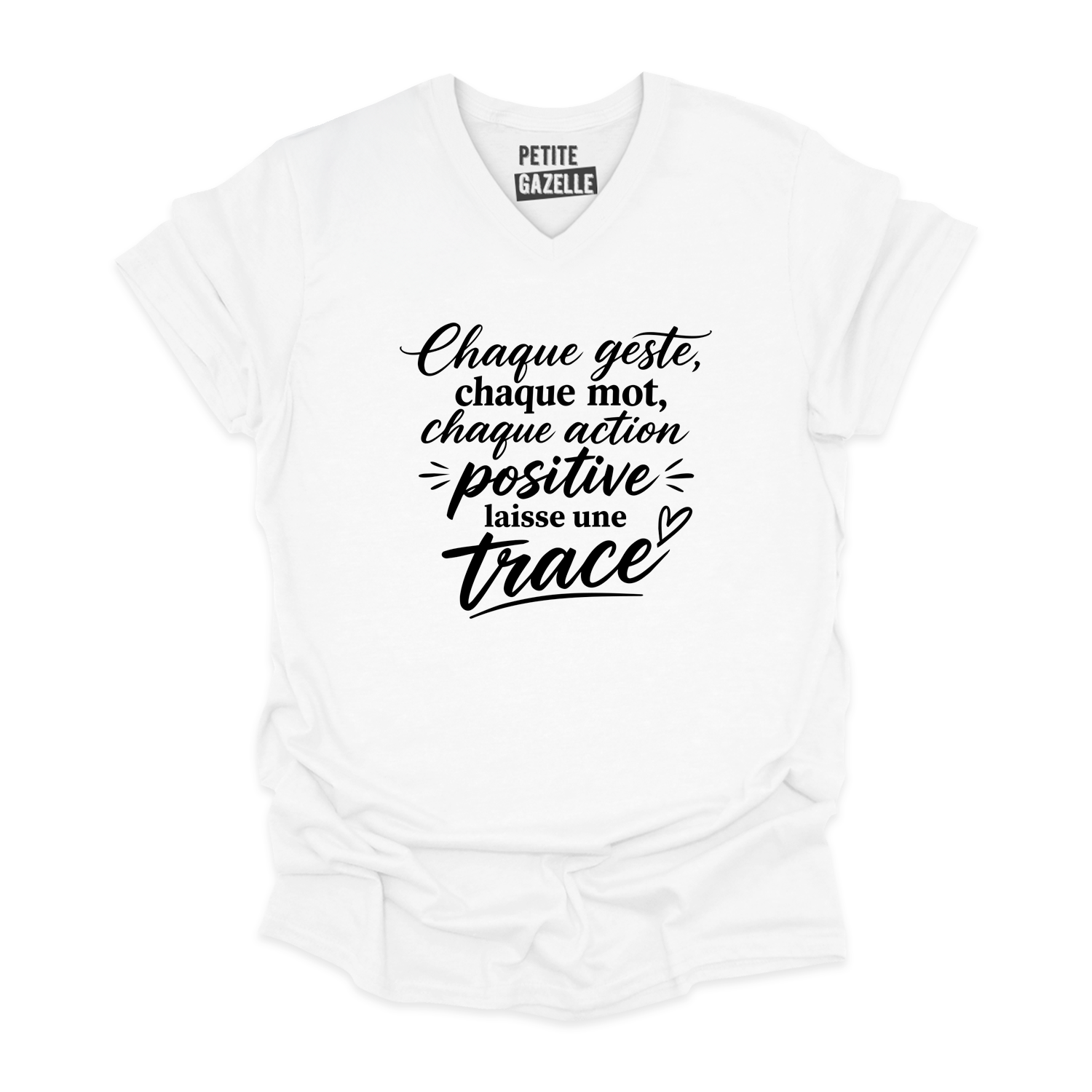 TSHIRT COL en V | Chaque geste