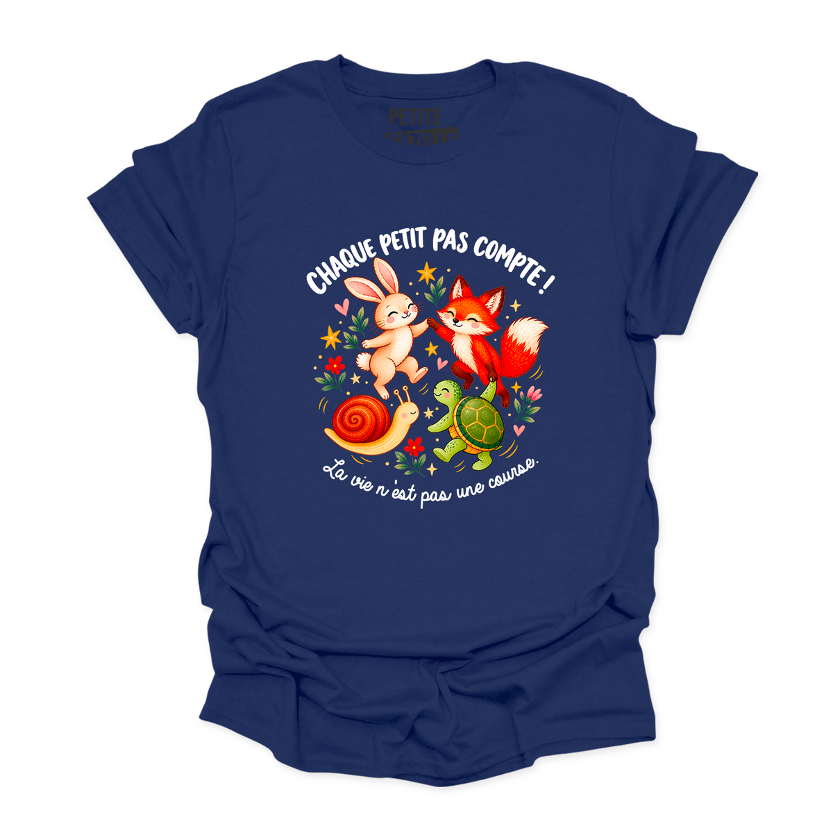 T-SHIRT COL ROND | Chaque petit pas compte !
