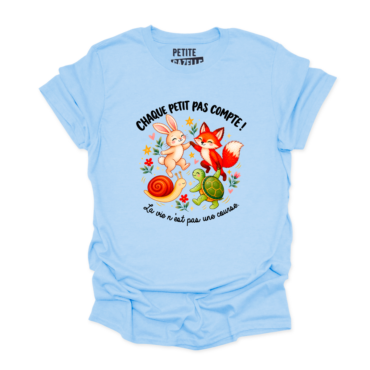 T-SHIRT COL ROND | Chaque petit pas compte !