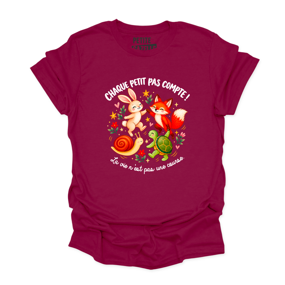 T-SHIRT COL ROND | Chaque petit pas compte !