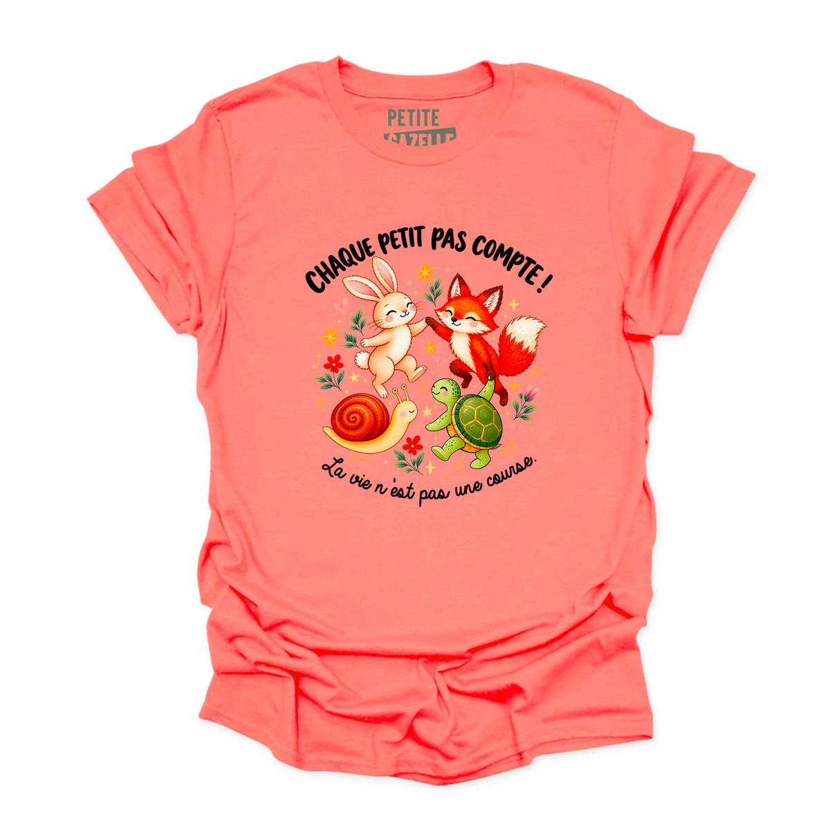 T-SHIRT COL ROND | Chaque petit pas compte !