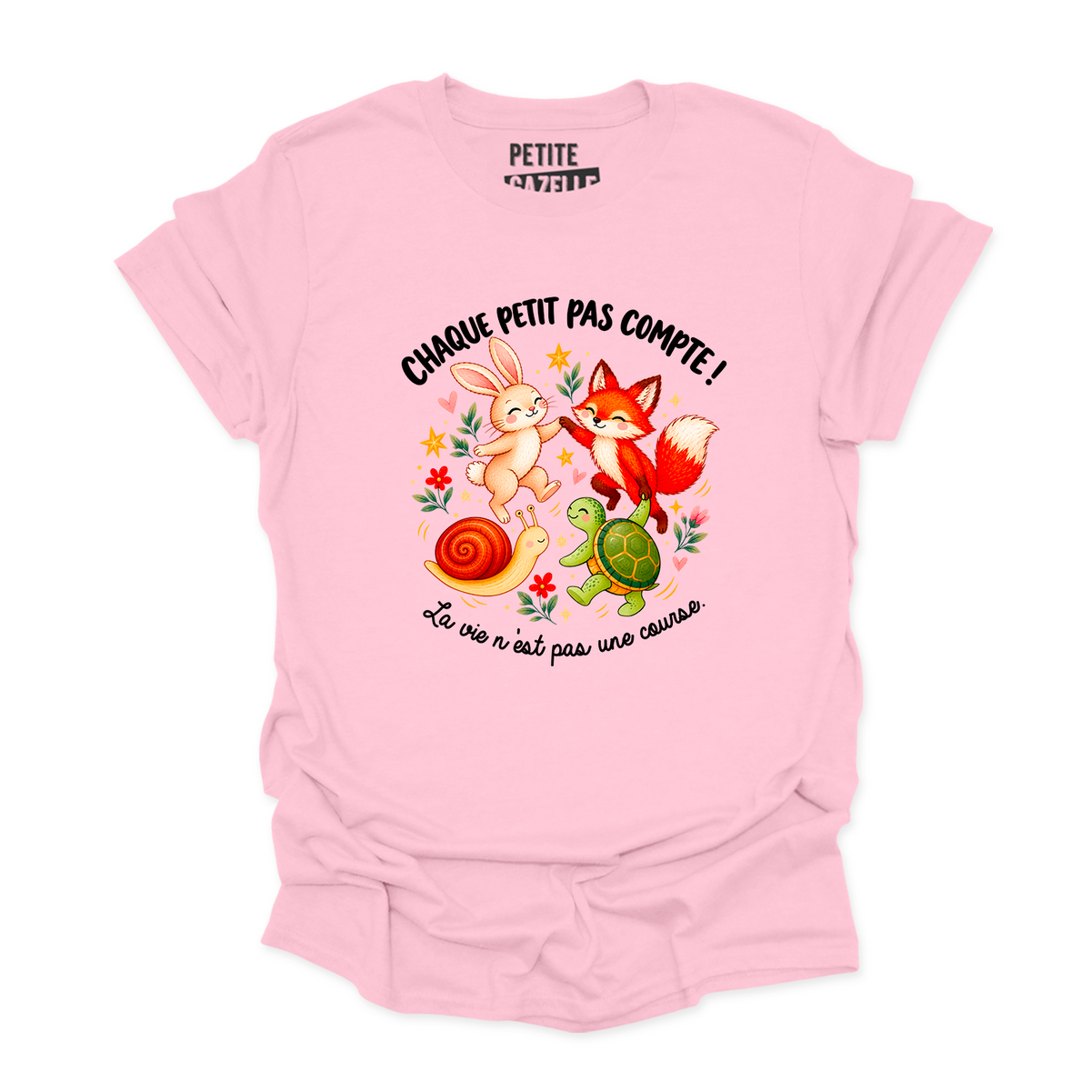 T-SHIRT COL ROND | Chaque petit pas compte !