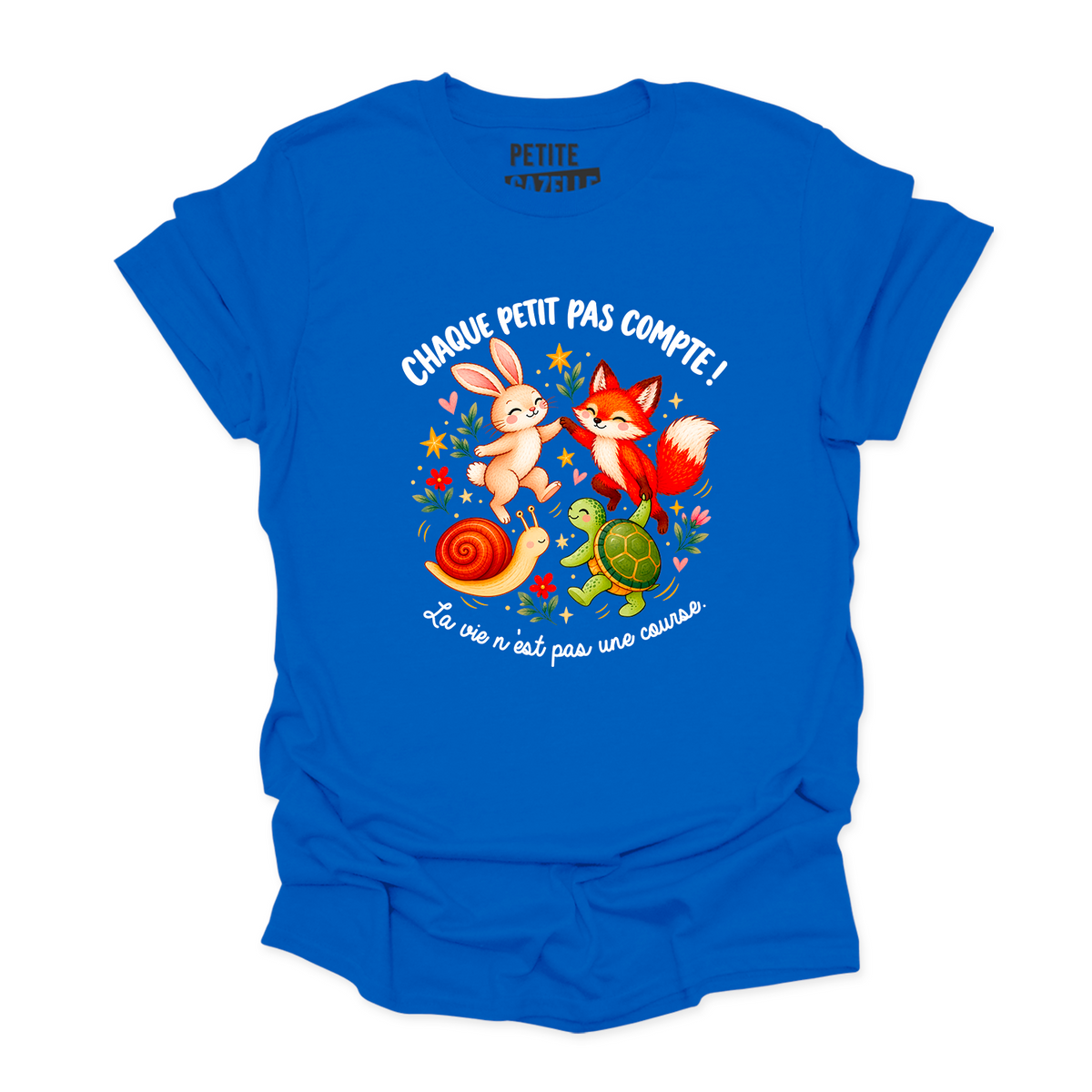T-SHIRT COL ROND | Chaque petit pas compte !