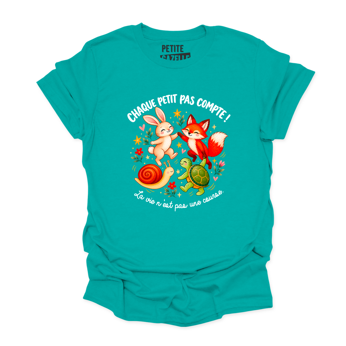 T-SHIRT COL ROND | Chaque petit pas compte !