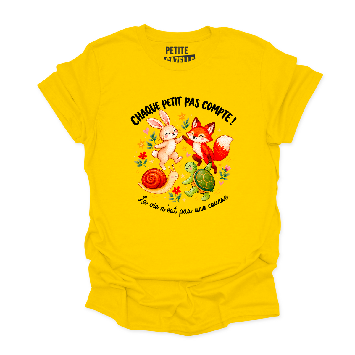 T-SHIRT COL ROND | Chaque petit pas compte !