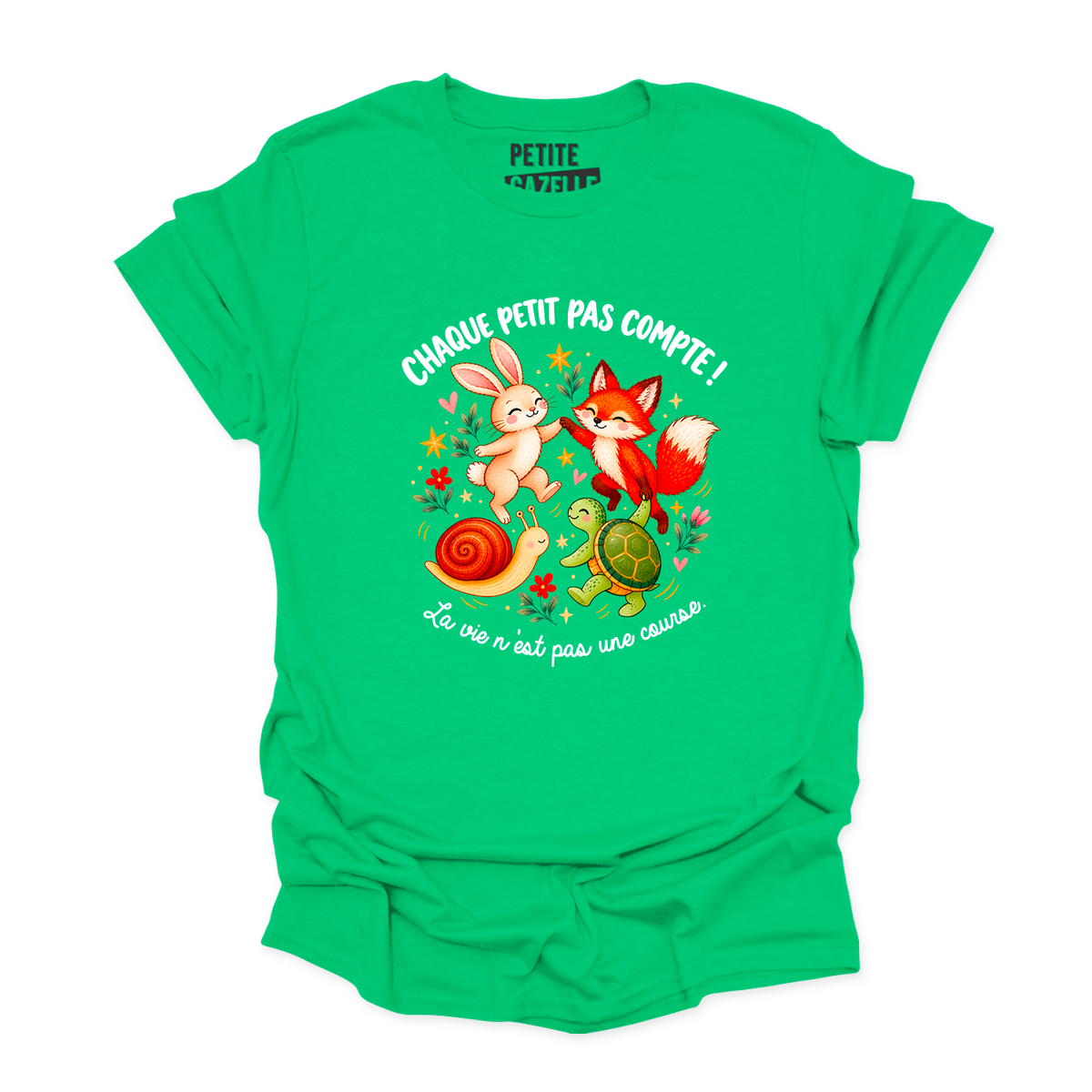 T-SHIRT COL ROND | Chaque petit pas compte !