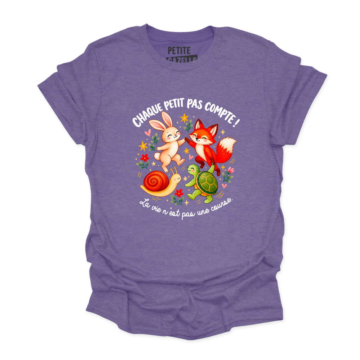 T-SHIRT COL ROND | Chaque petit pas compte !