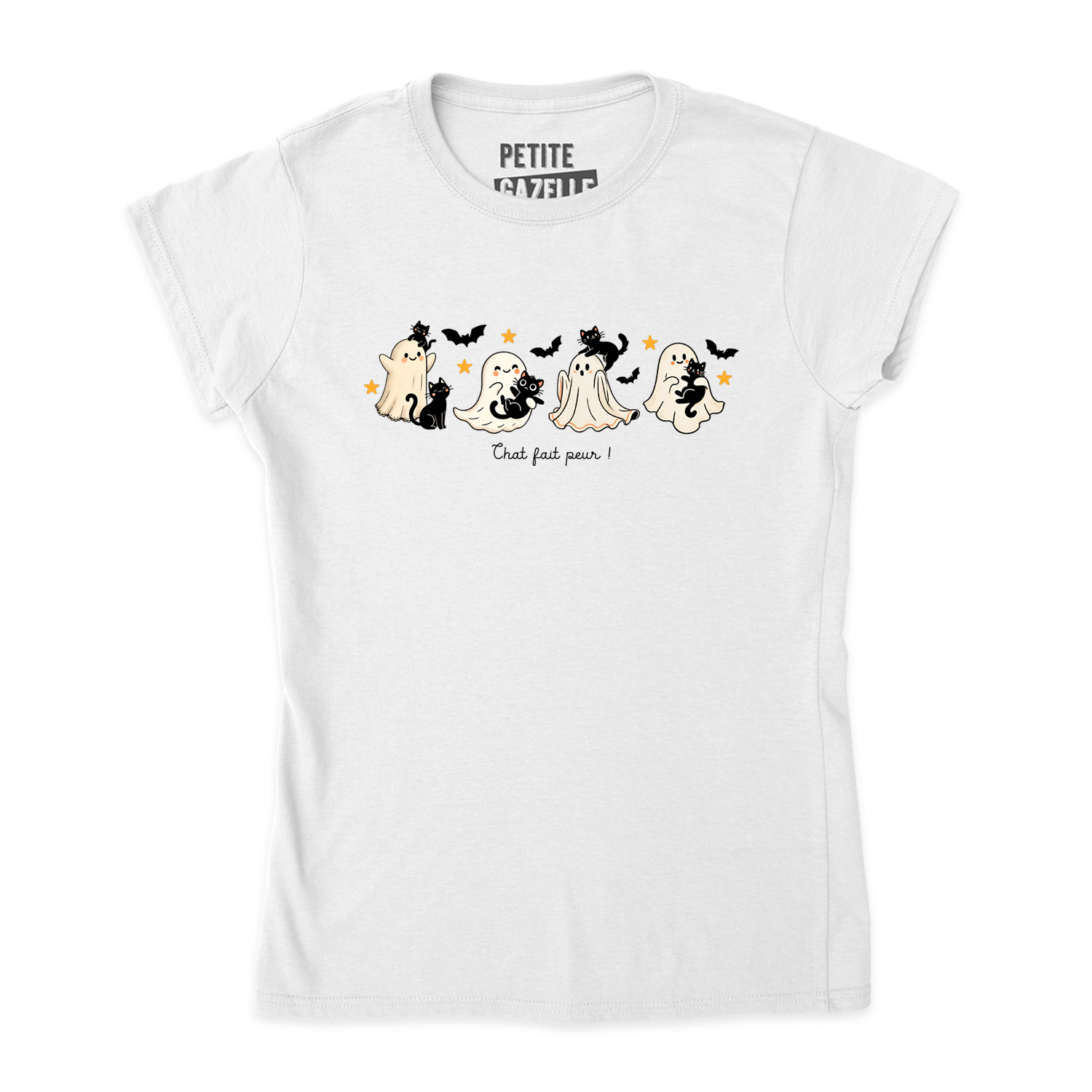 TSHIRT AJUSTÉ | Chat fait peur !