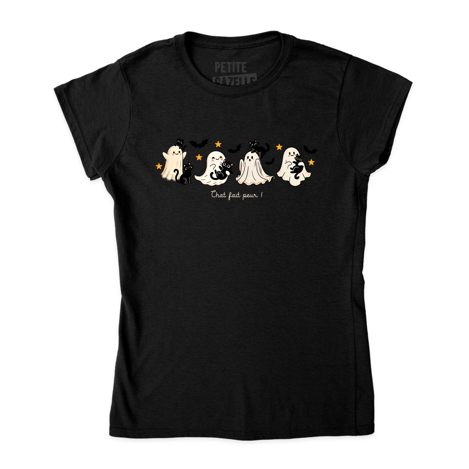 TSHIRT AJUSTÉ | Chat fait peur !