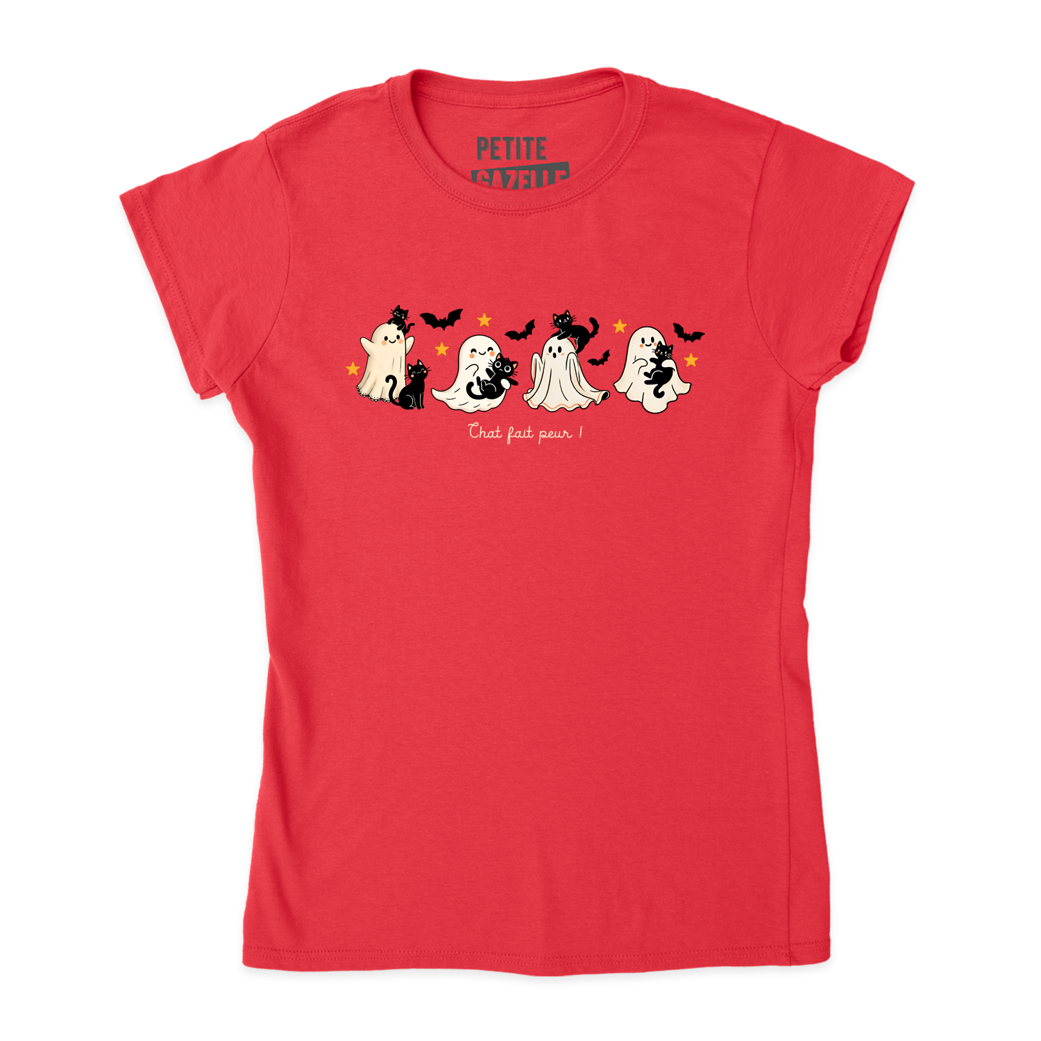 TSHIRT AJUSTÉ | Chat fait peur !