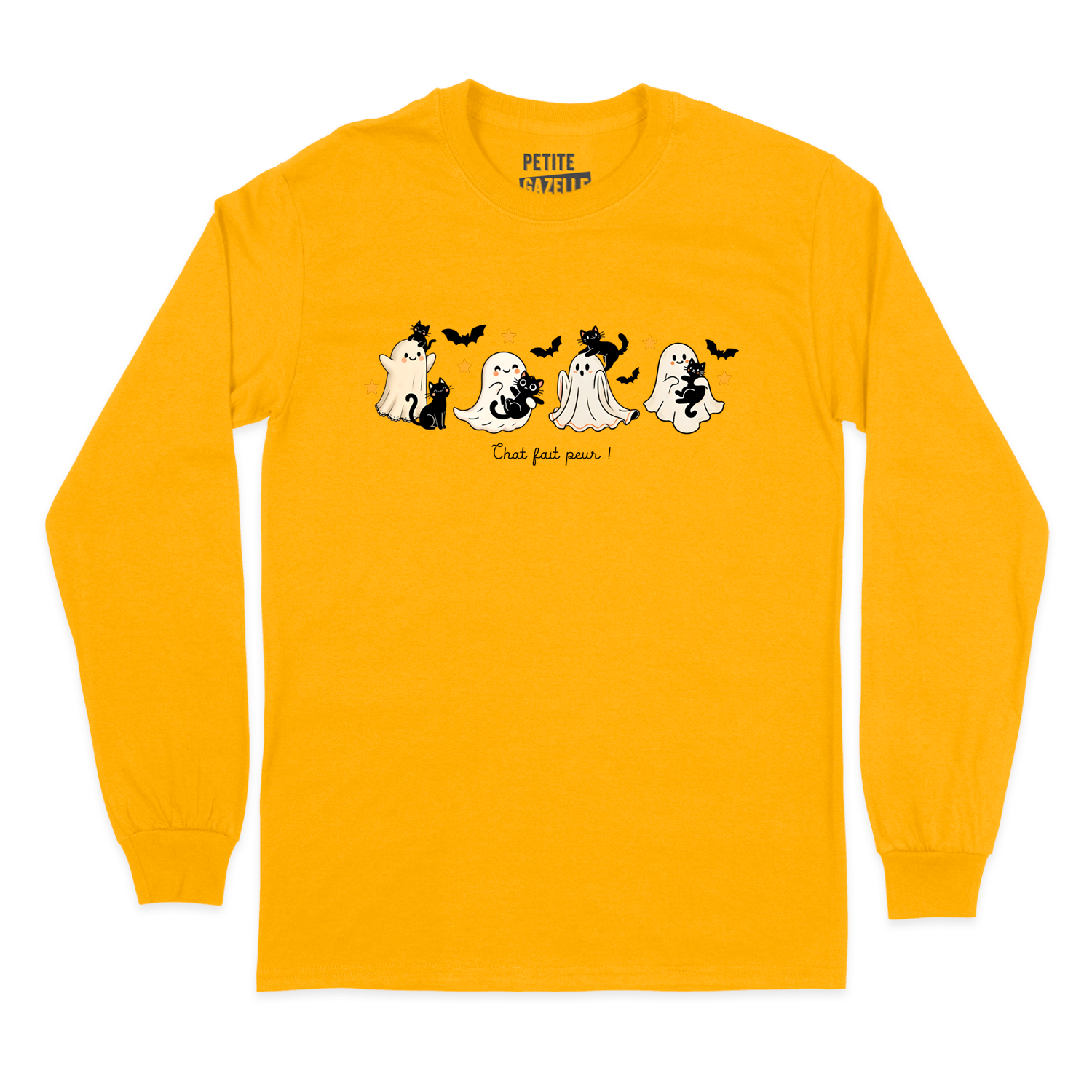 T-SHIRT À MANCHES LONGUES | Chat fait peur !