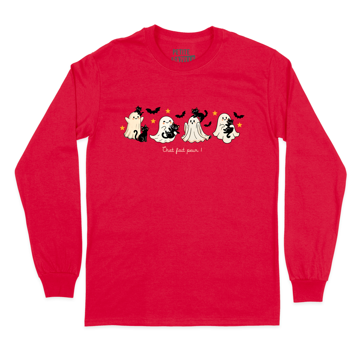 T-SHIRT À MANCHES LONGUES | Chat fait peur !