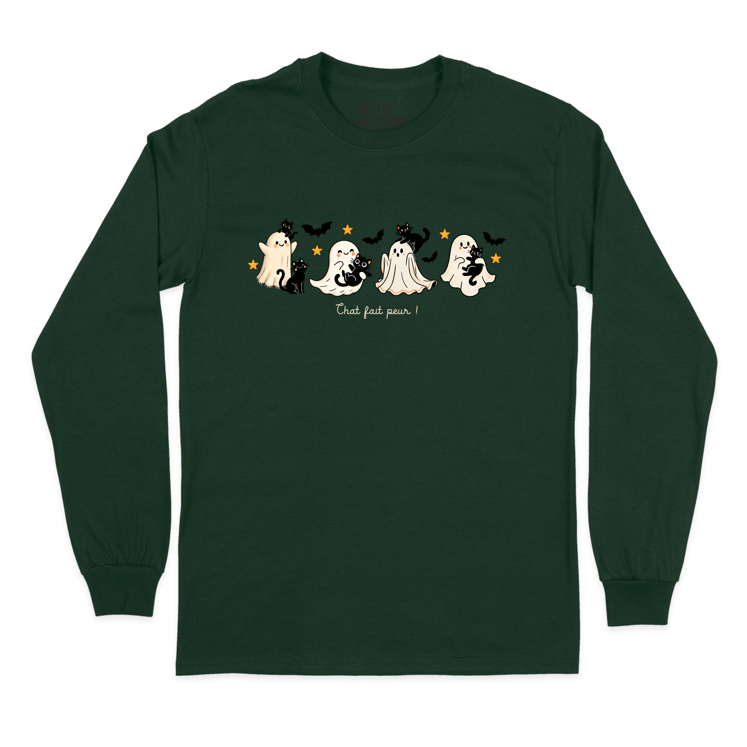 T-SHIRT À MANCHES LONGUES | Chat fait peur !