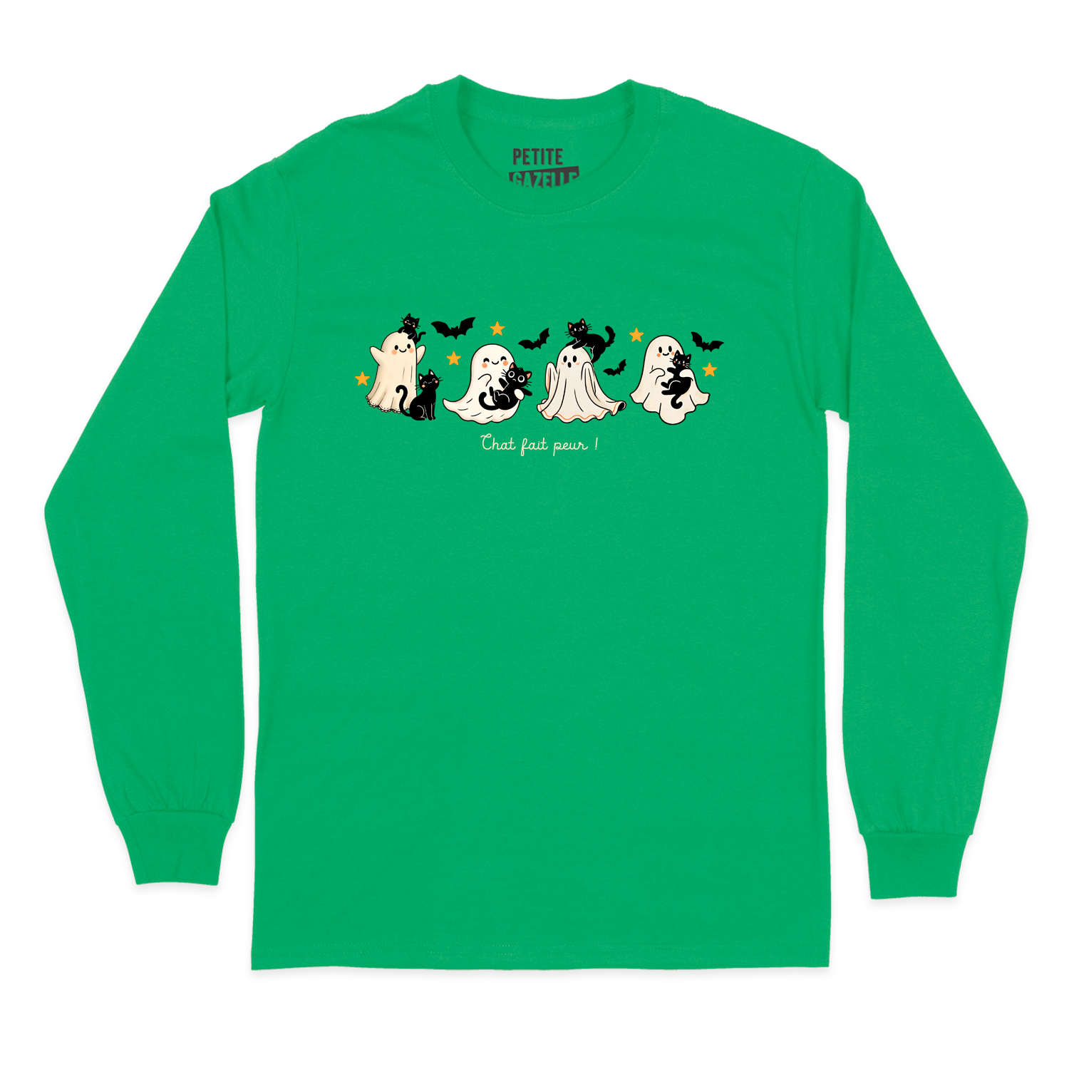 T-SHIRT À MANCHES LONGUES | Chat fait peur !