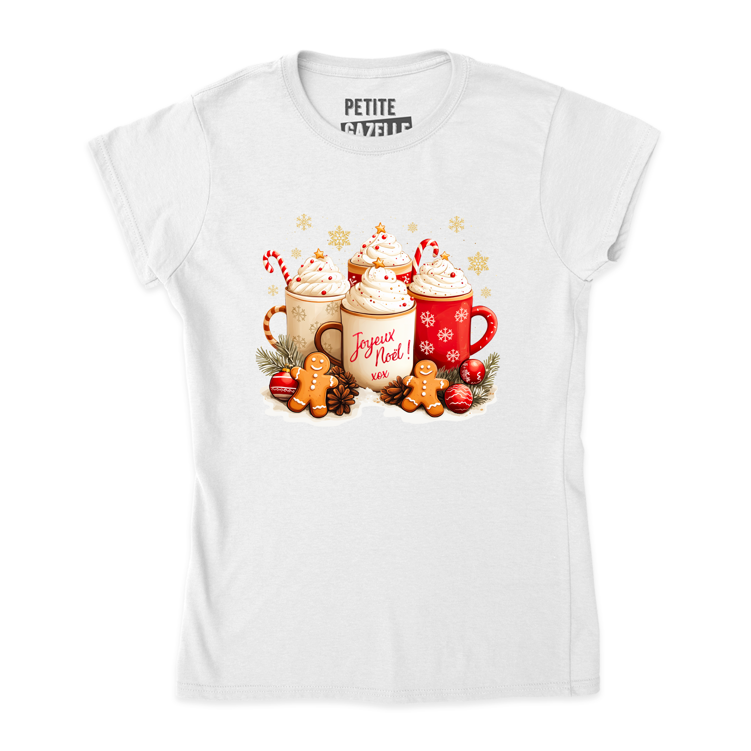 TSHIRT AJUSTÉ | Chocolats chauds & Joyeux Noël !