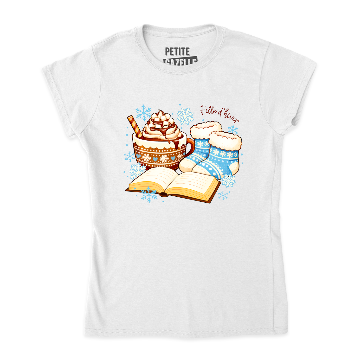 TSHIRT AJUSTÉ | Chocolat chaud et bas de laine