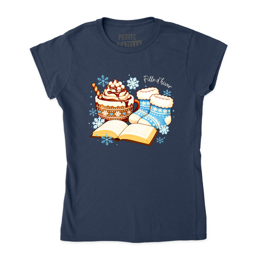 TSHIRT AJUSTÉ | Chocolat chaud et bas de laine