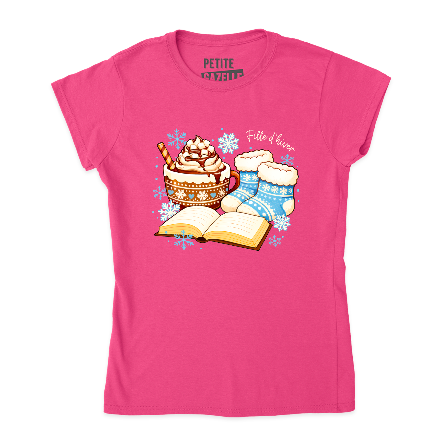 TSHIRT AJUSTÉ | Chocolat chaud et bas de laine