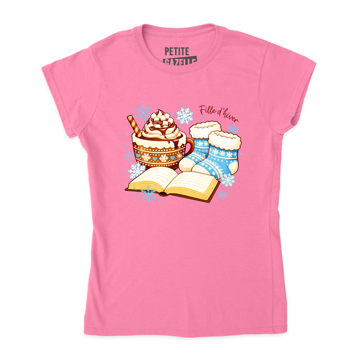 TSHIRT AJUSTÉ | Chocolat chaud et bas de laine