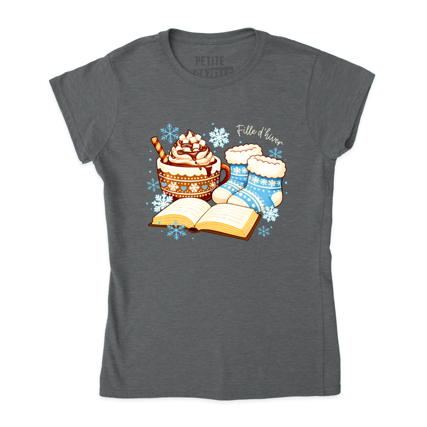 TSHIRT AJUSTÉ | Chocolat chaud et bas de laine