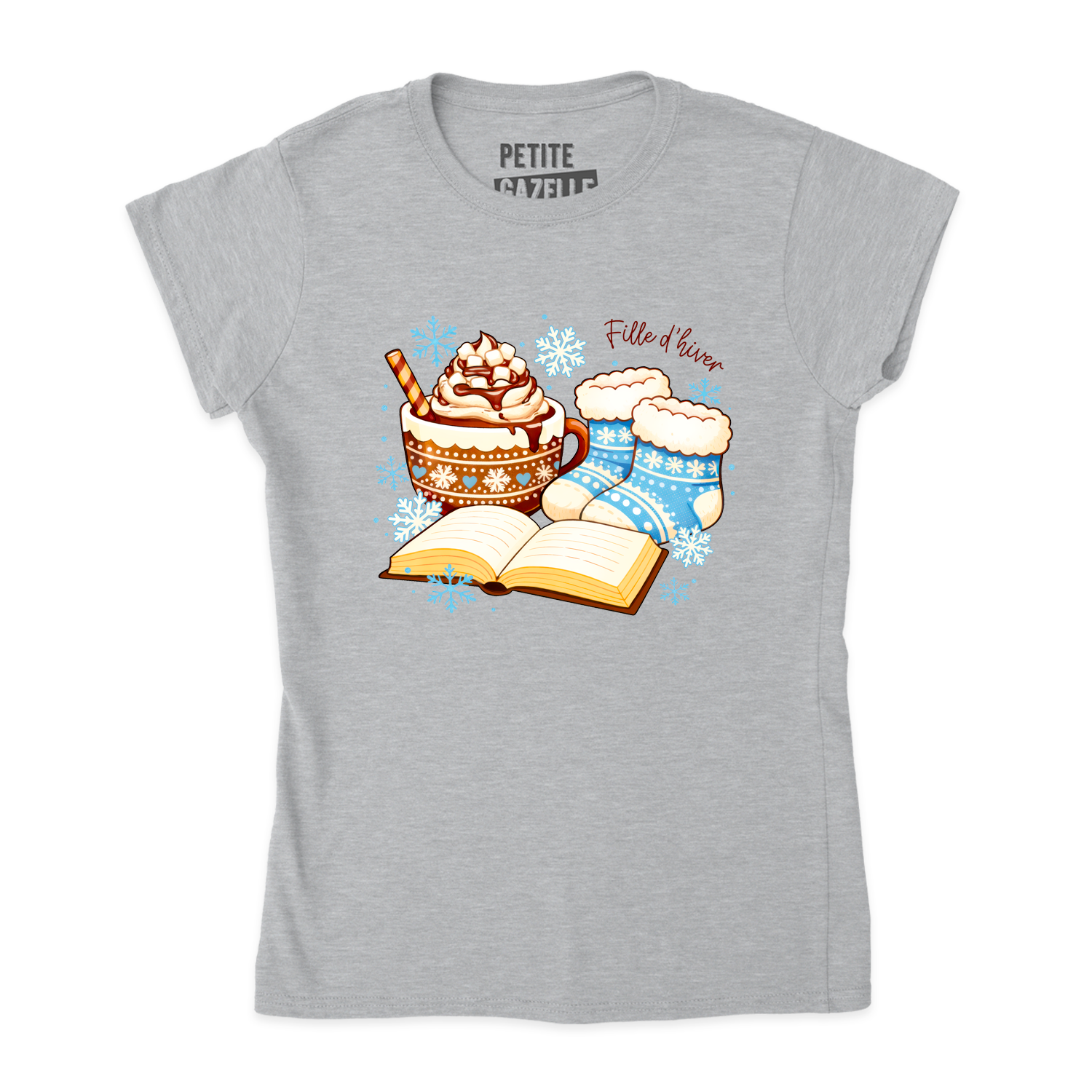 TSHIRT AJUSTÉ | Chocolat chaud et bas de laine