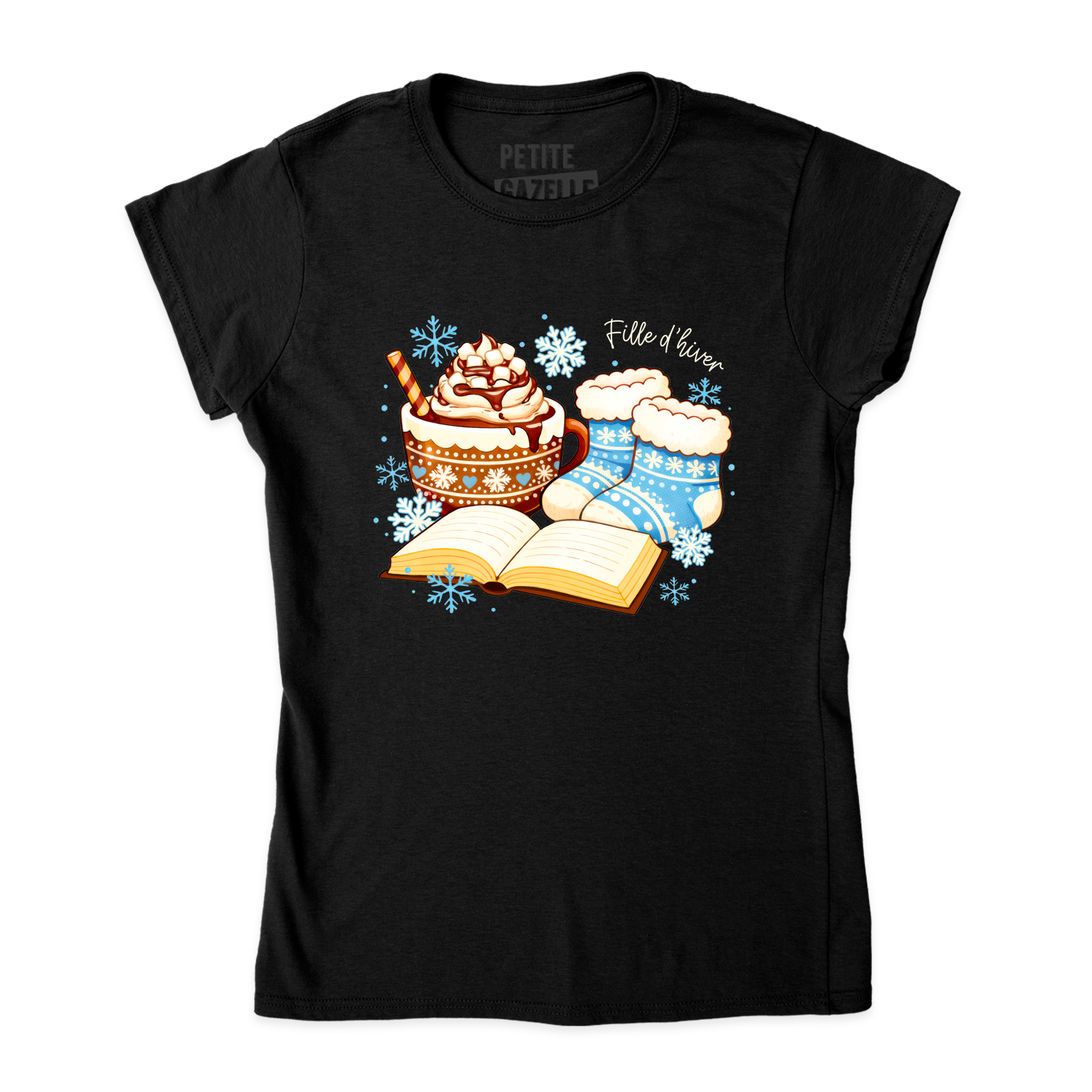 TSHIRT AJUSTÉ | Chocolat chaud et bas de laine