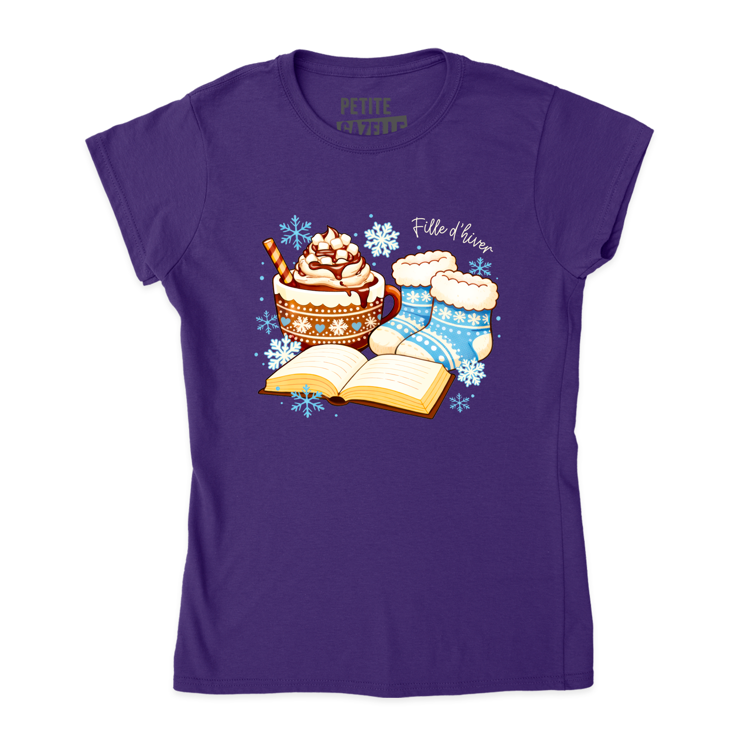 TSHIRT AJUSTÉ | Chocolat chaud et bas de laine