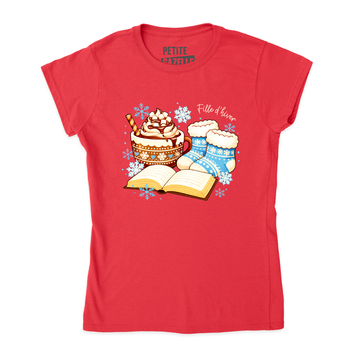 TSHIRT AJUSTÉ | Chocolat chaud et bas de laine