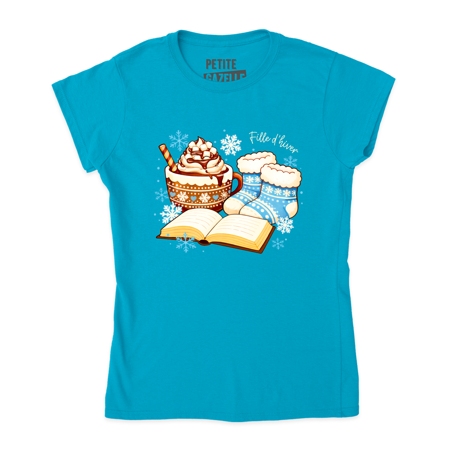 TSHIRT AJUSTÉ | Chocolat chaud et bas de laine