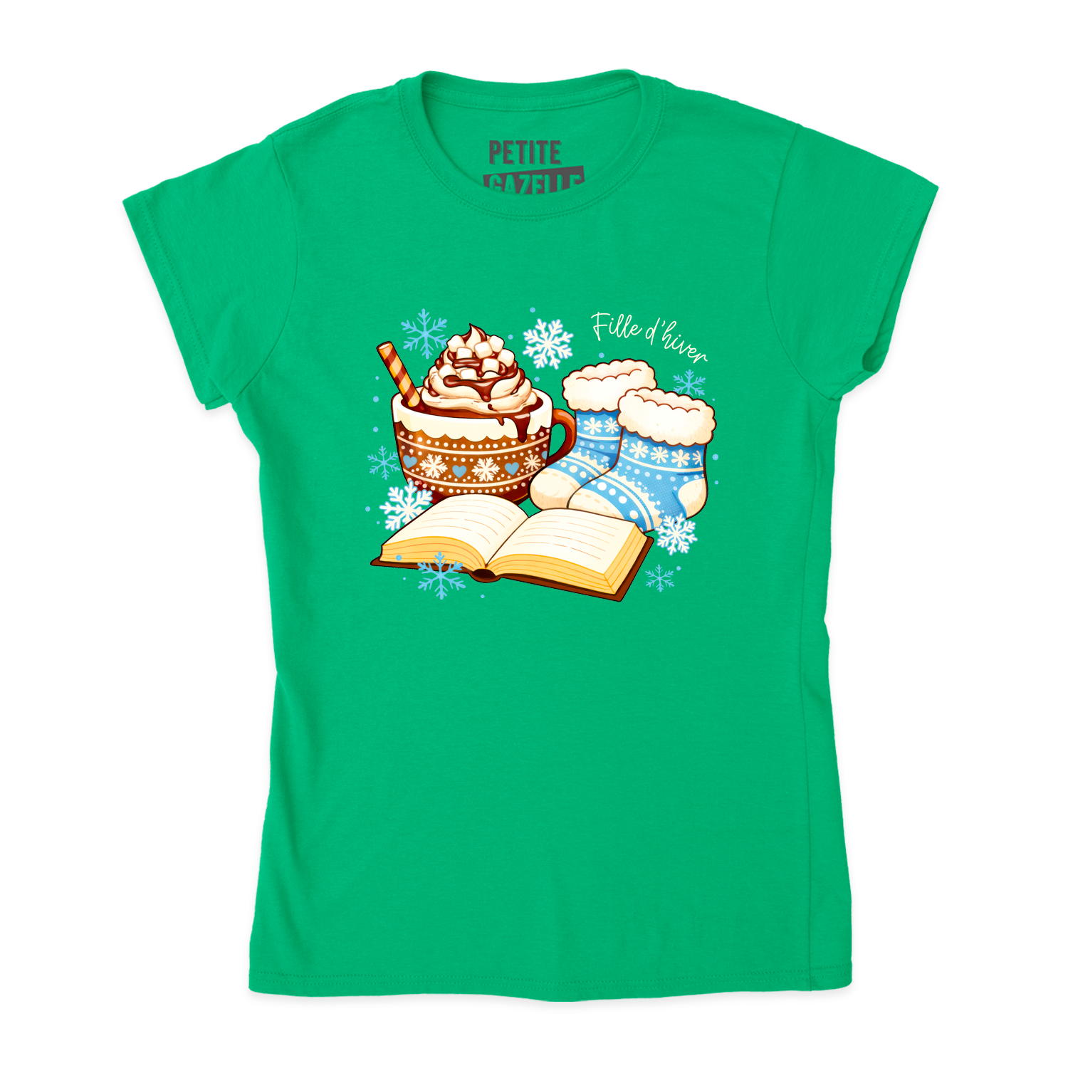 TSHIRT AJUSTÉ | Chocolat chaud et bas de laine