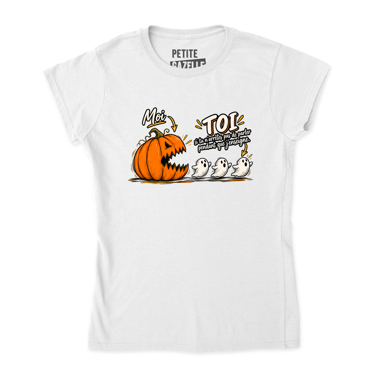 TSHIRT AJUSTÉ | Citrouille à boutte