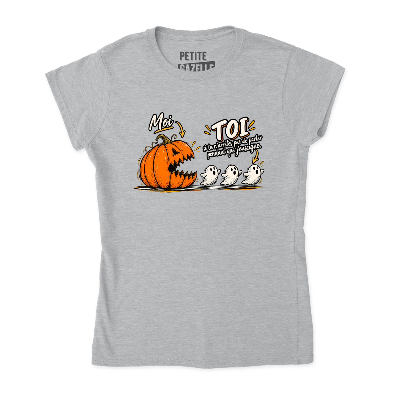 TSHIRT AJUSTÉ | Citrouille à boutte