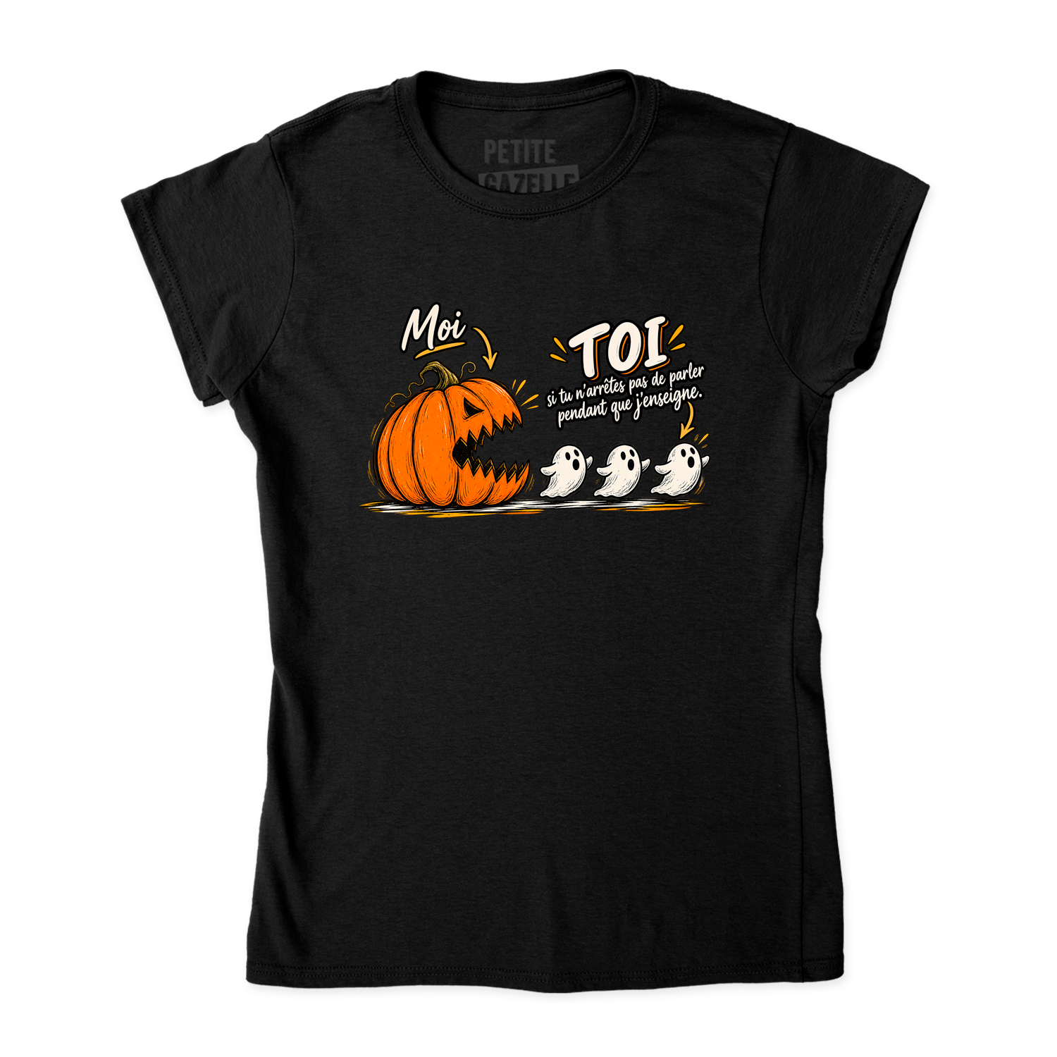 TSHIRT AJUSTÉ | Citrouille à boutte