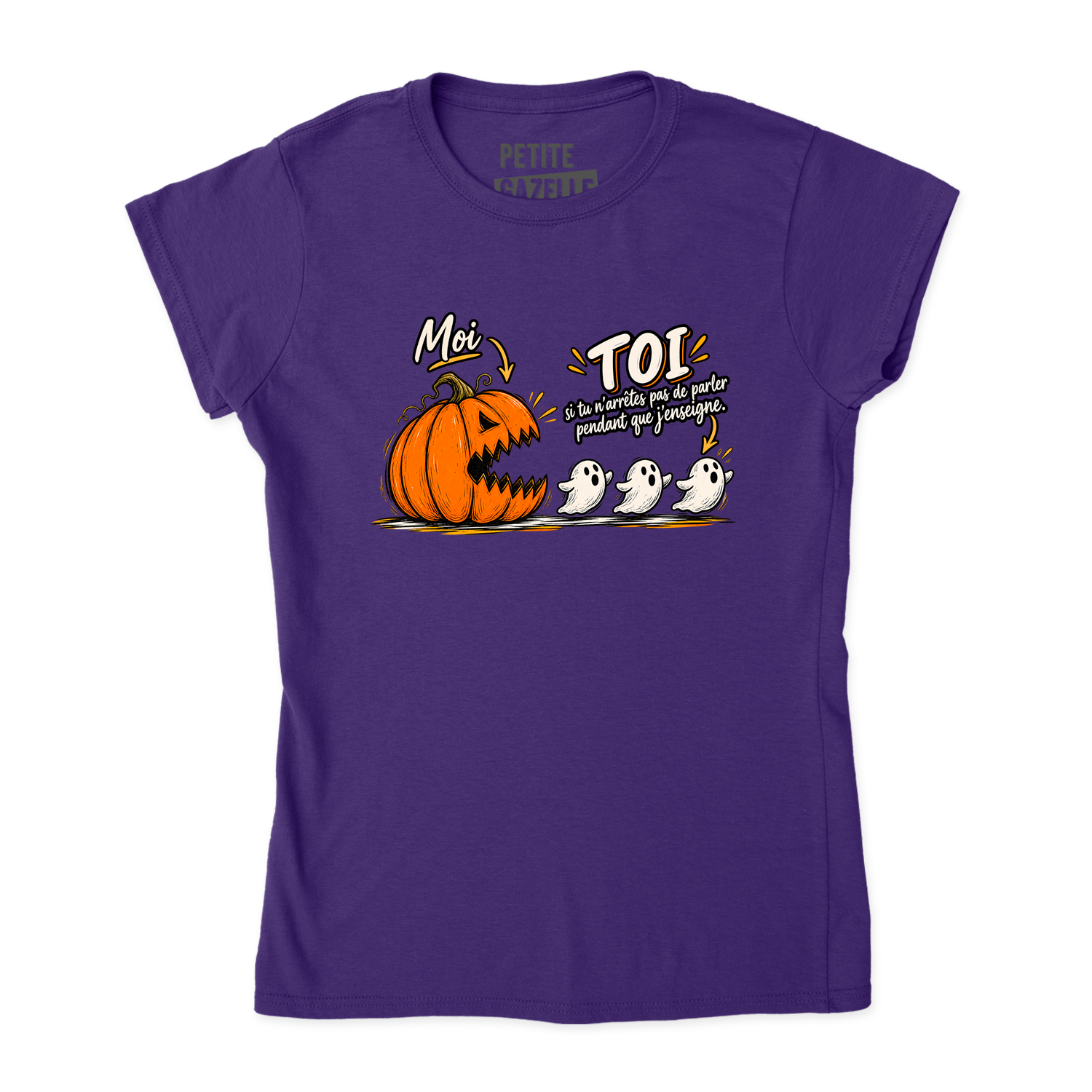TSHIRT AJUSTÉ | Citrouille à boutte