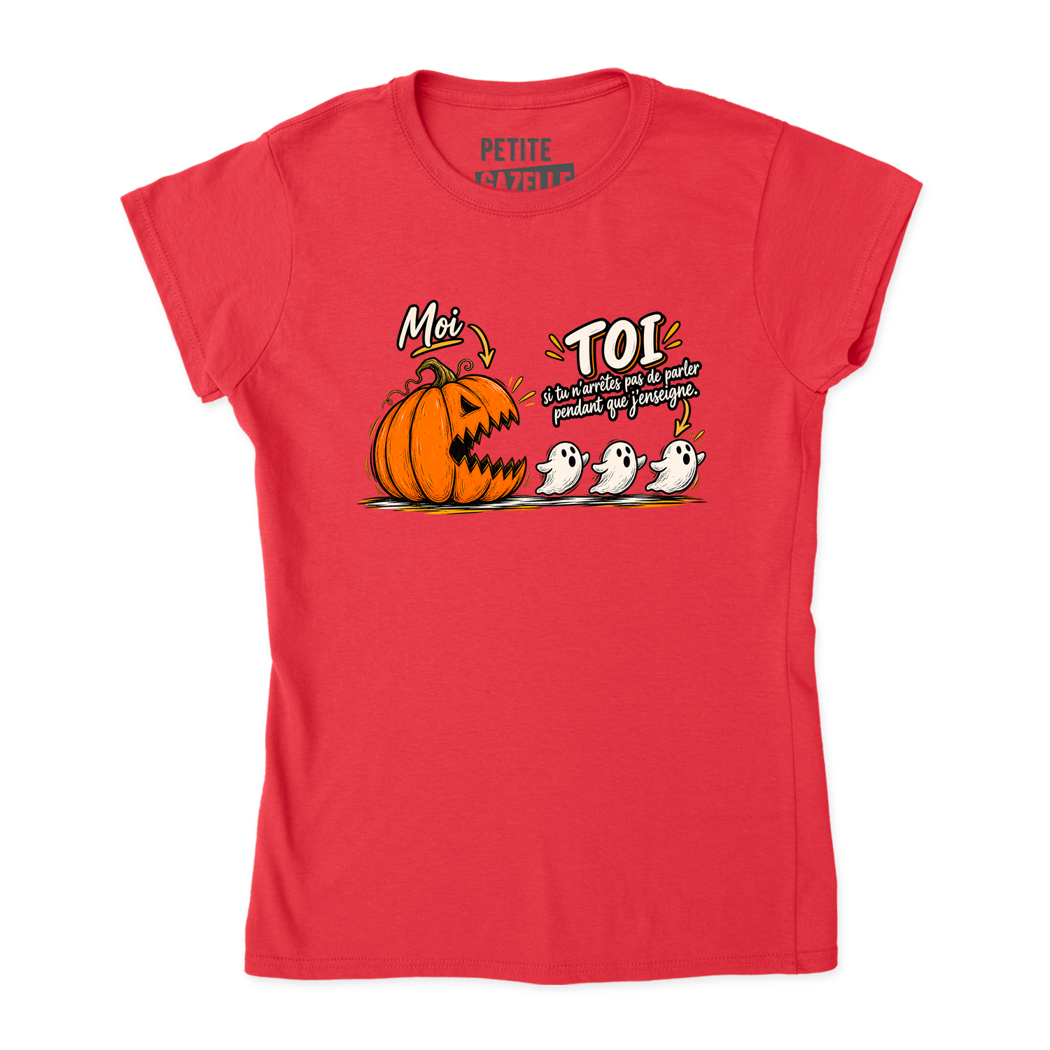 TSHIRT AJUSTÉ | Citrouille à boutte