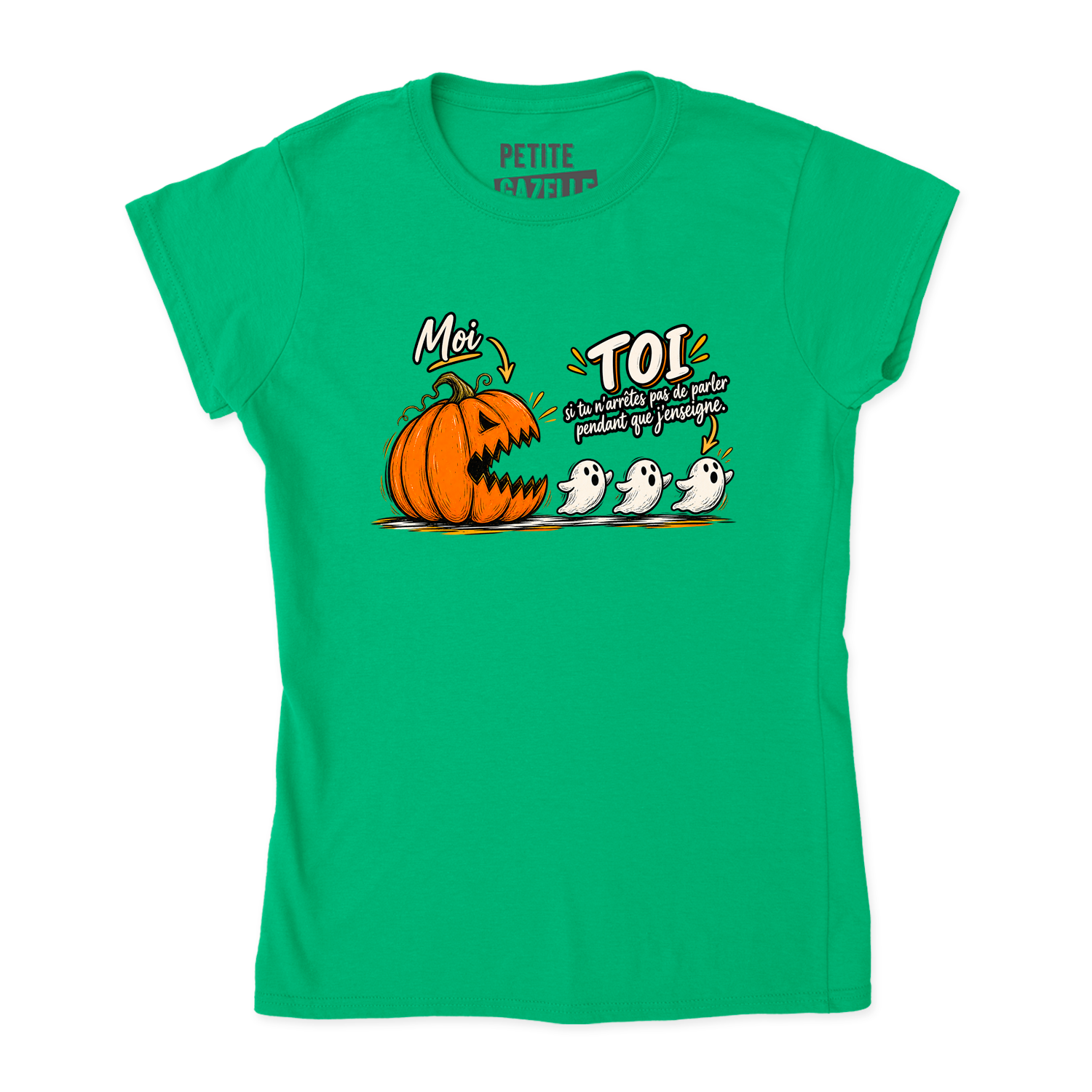 TSHIRT AJUSTÉ | Citrouille à boutte