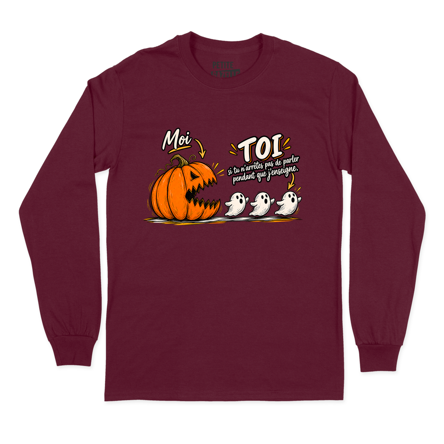 T-SHIRT À MANCHES LONGUES | Citrouille à boutte