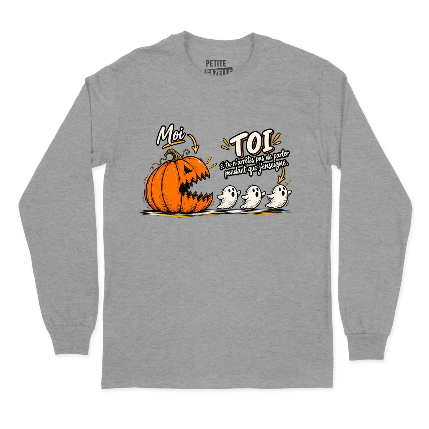 T-SHIRT À MANCHES LONGUES | Citrouille à boutte