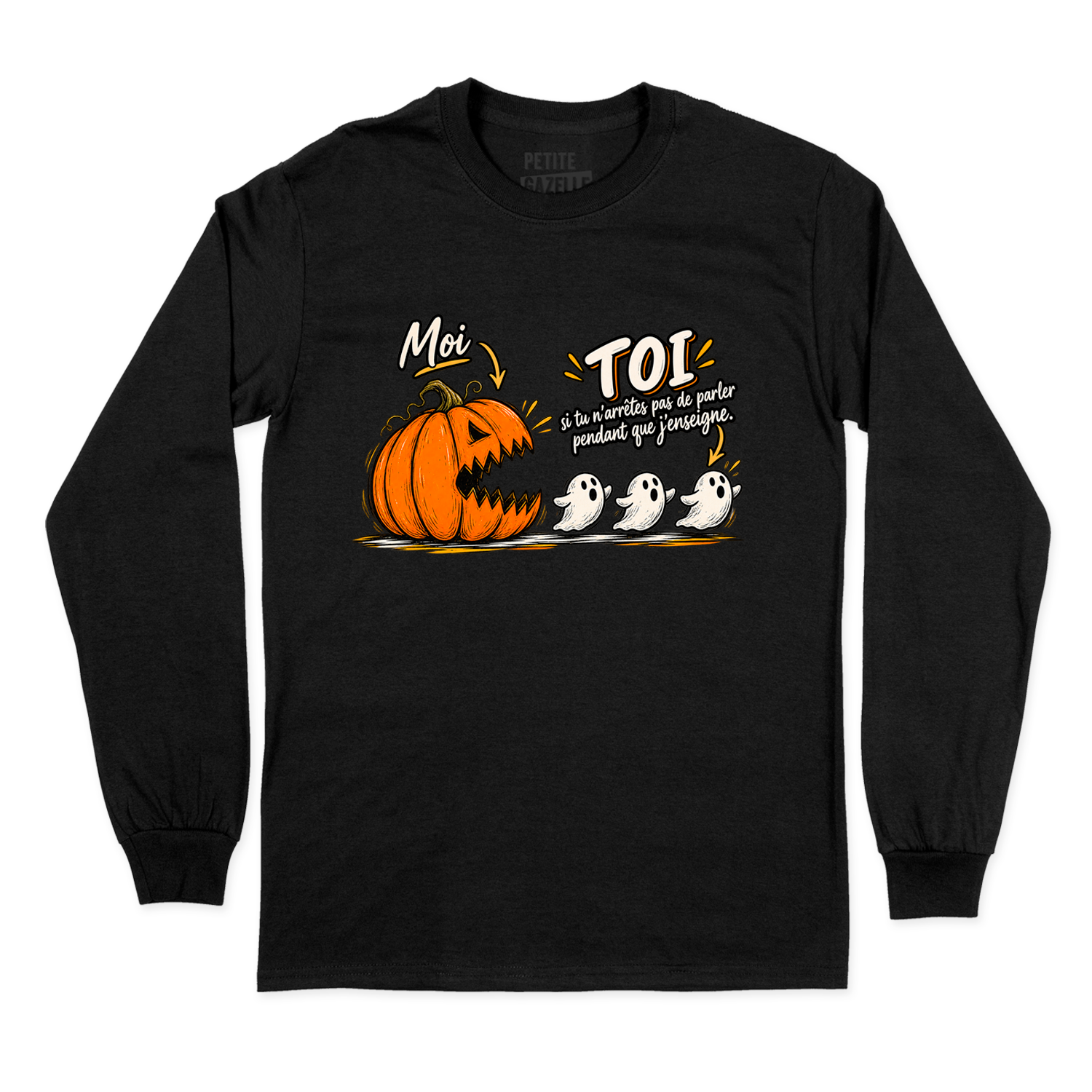 T-SHIRT À MANCHES LONGUES | Citrouille à boutte