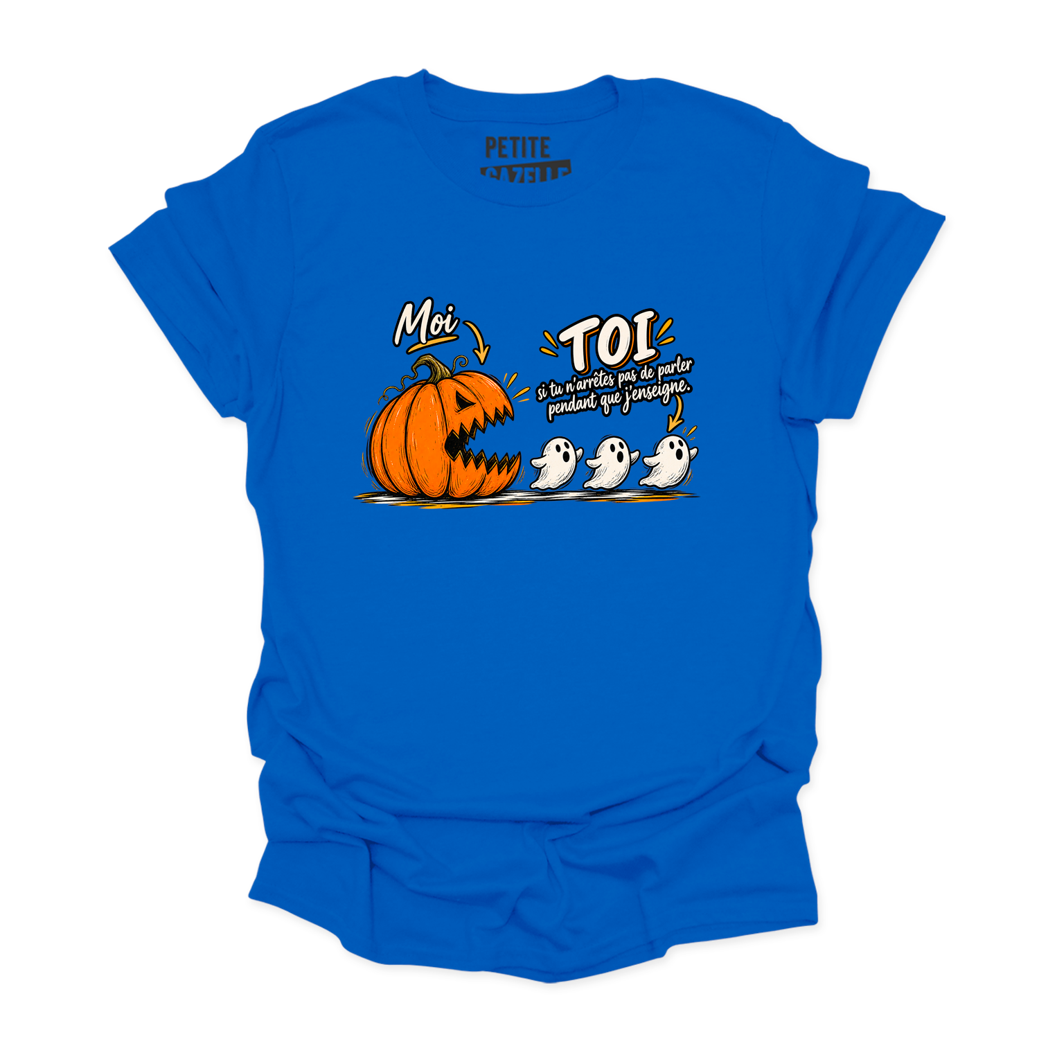 T-SHIRT COL ROND | Citrouille à boutte