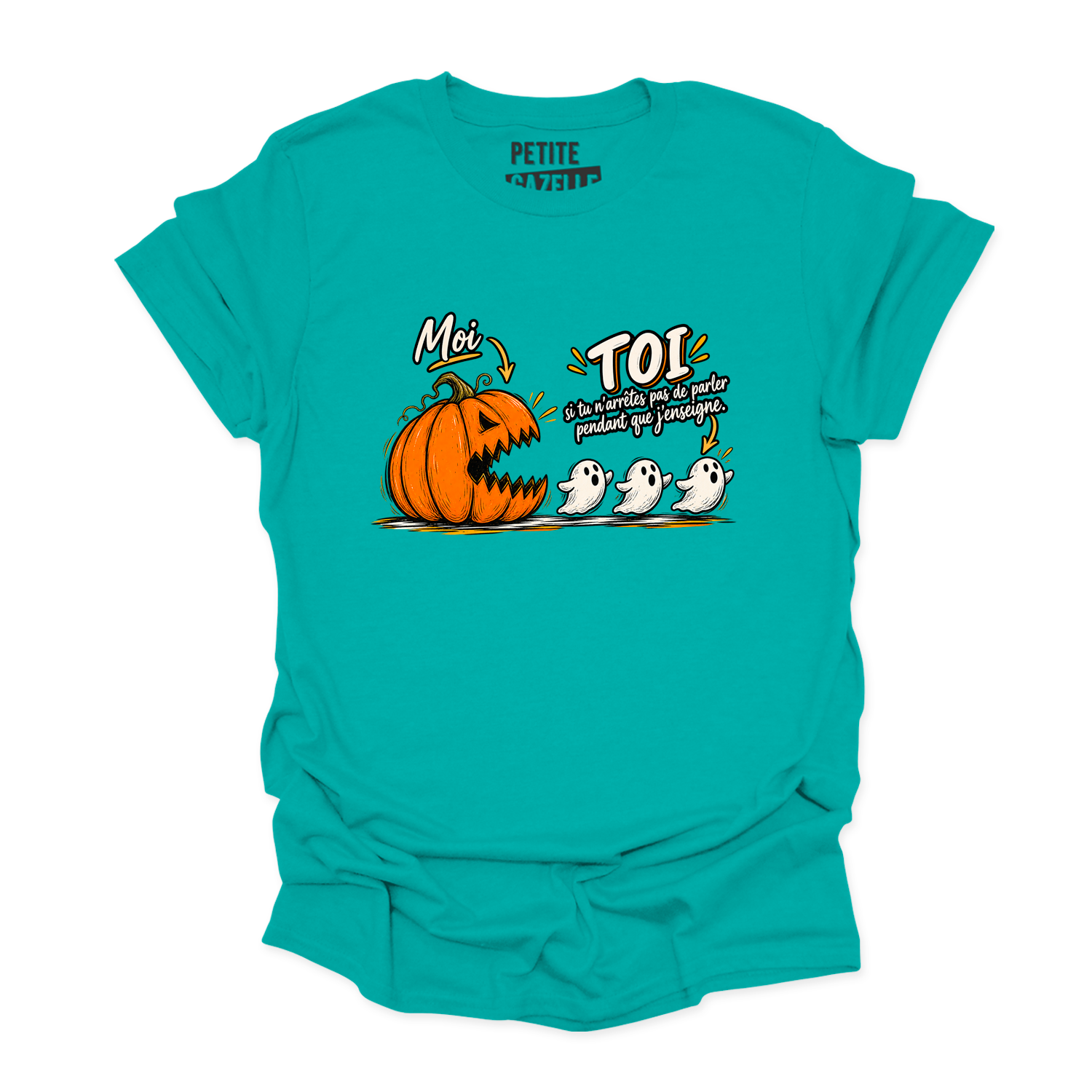 T-SHIRT COL ROND | Citrouille à boutte