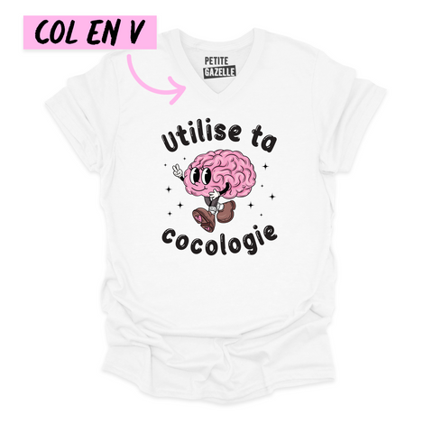 TSHIRT COL en V | Utilise ta cocologie