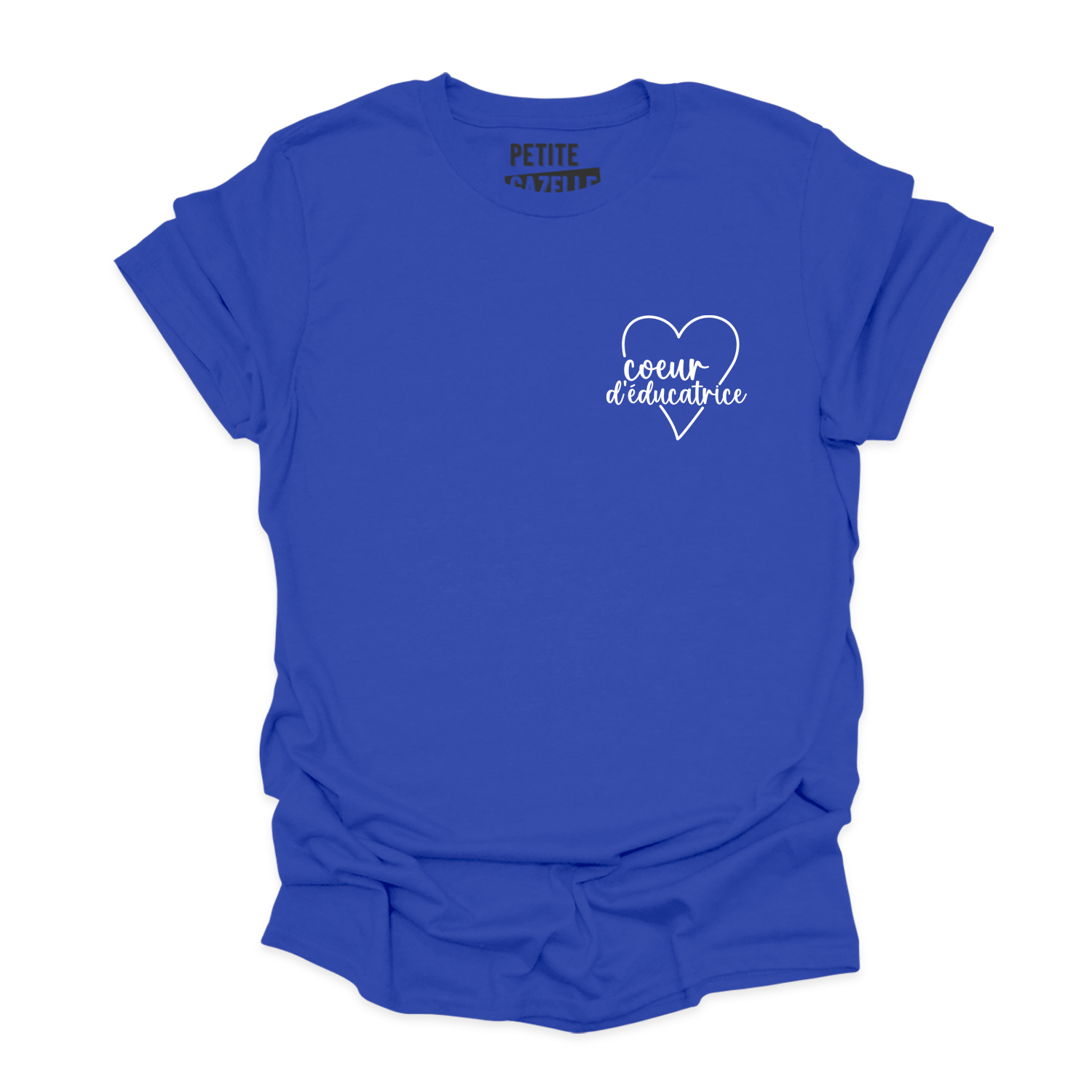 T-SHIRT COL ROND | Coeur d'éducatrice