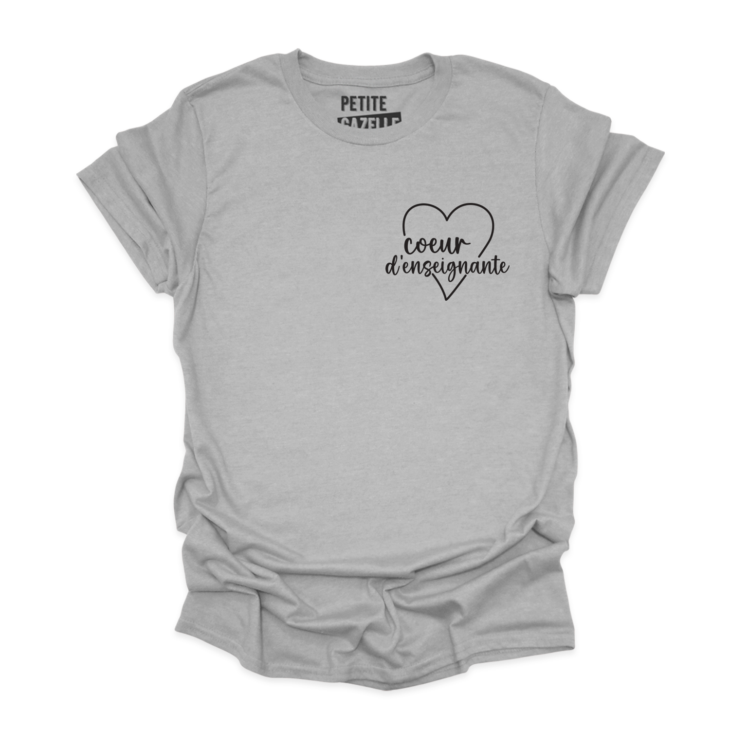 T-SHIRT COL ROND | Coeur d'enseignante